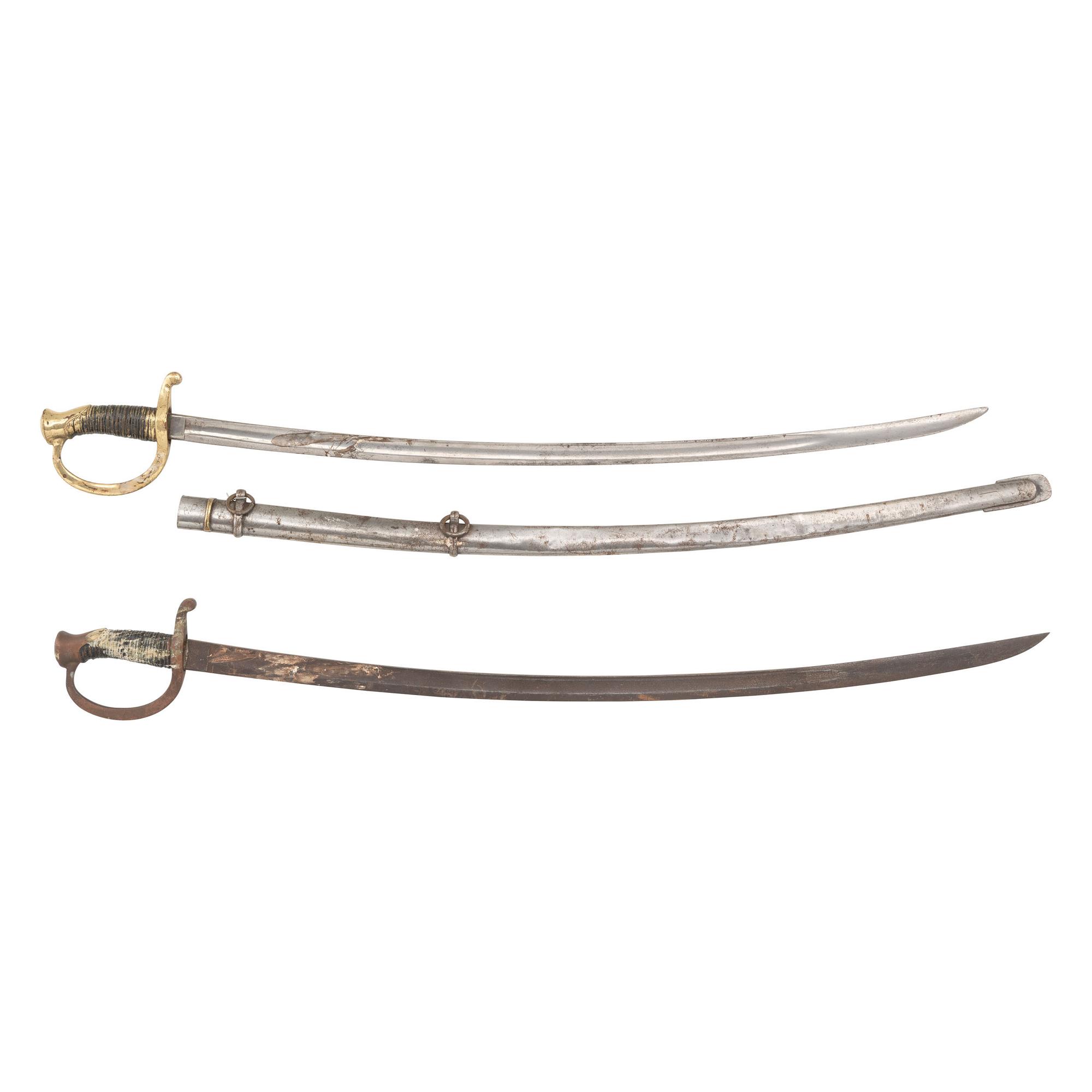 Two Decorative US Model 1840 Type Light Artillery Sabers