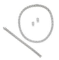 An 18 Karat White Gold and Diamond "LaStrada" Demi Parure, Chopard, 104.40 dwts.