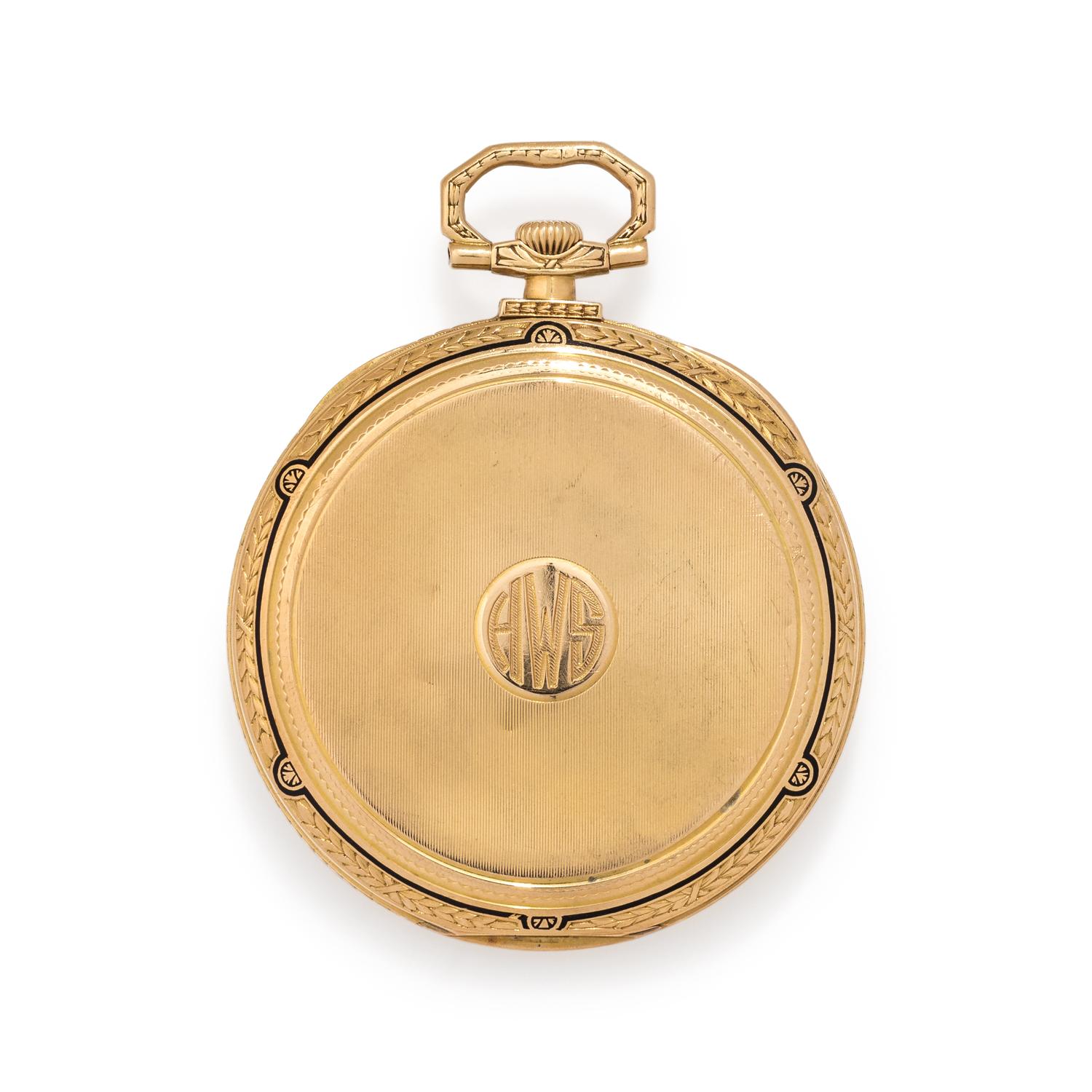 VACHERON CONSTANTIN, 18K YELLOW GOLD OPEN FACE POCKET WATCH