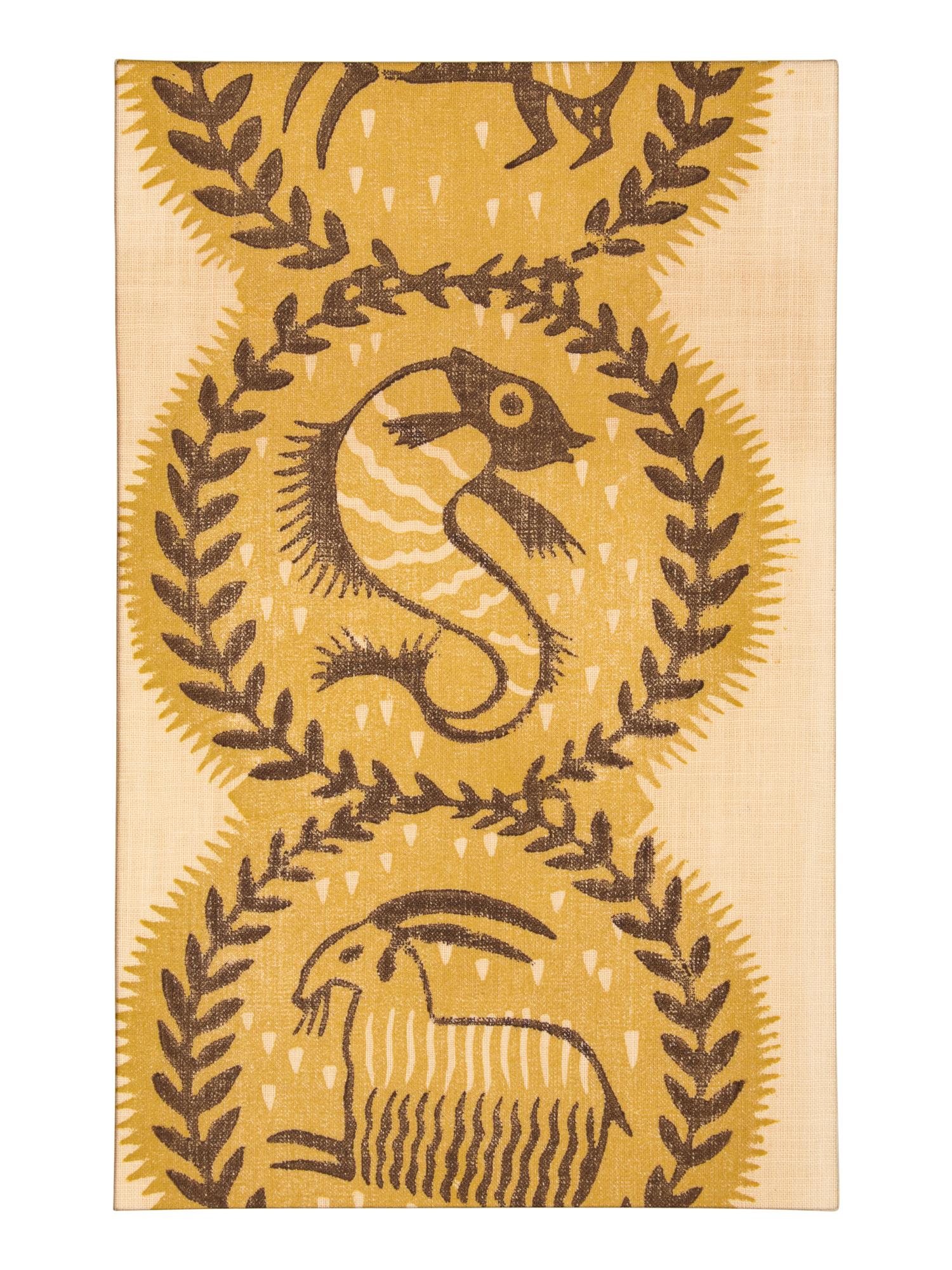 Milwaukee WPA Handicraft Project Blockprinted Textile Sample Book, 1940s