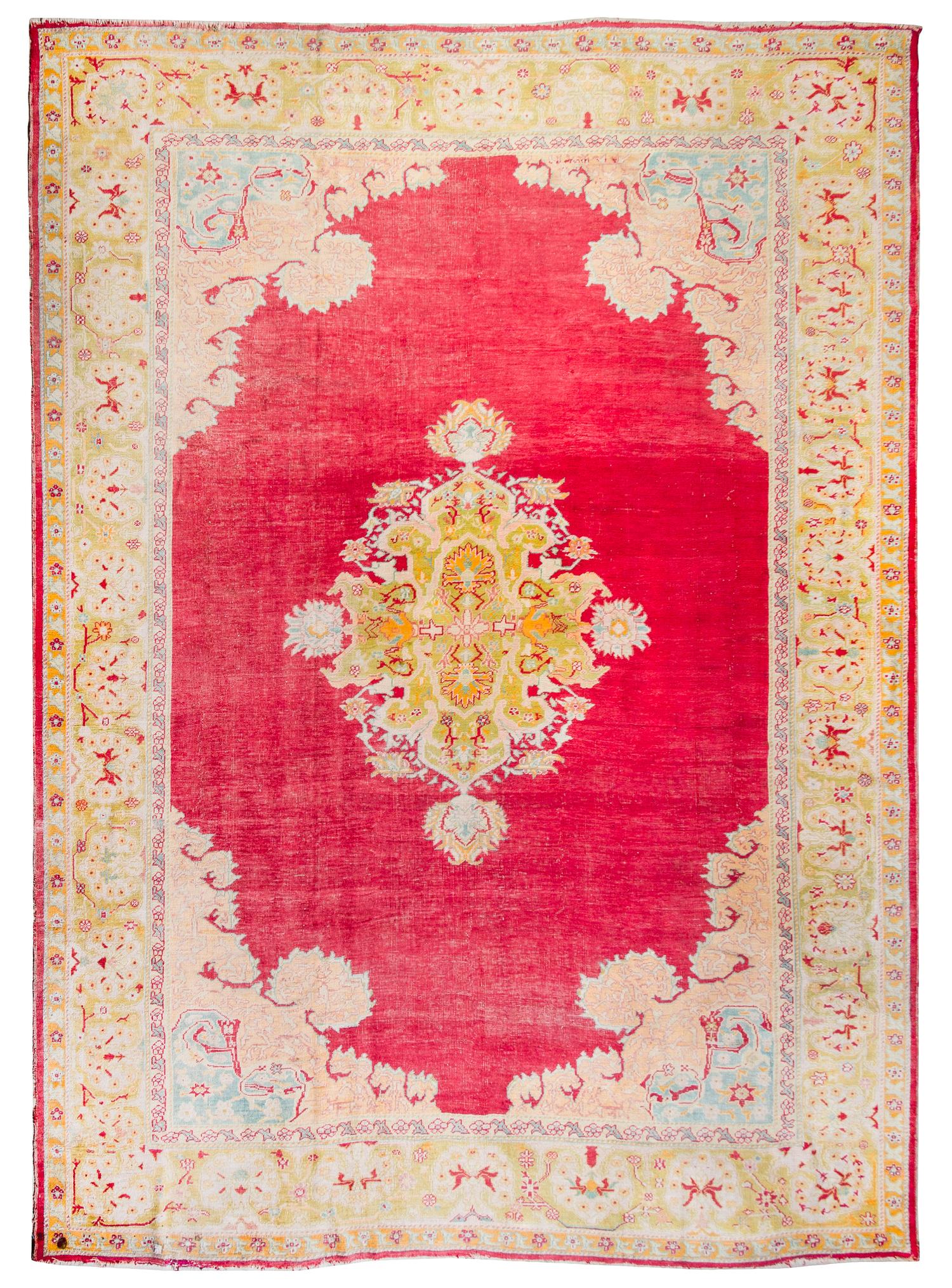 An Oushak Wool Rug 15 feet 2 inches x 11 feet 6 inches. — EARLY 20TH CENTURY