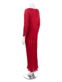 Venetia Studium Silk Pleated Dress, 1984-90s