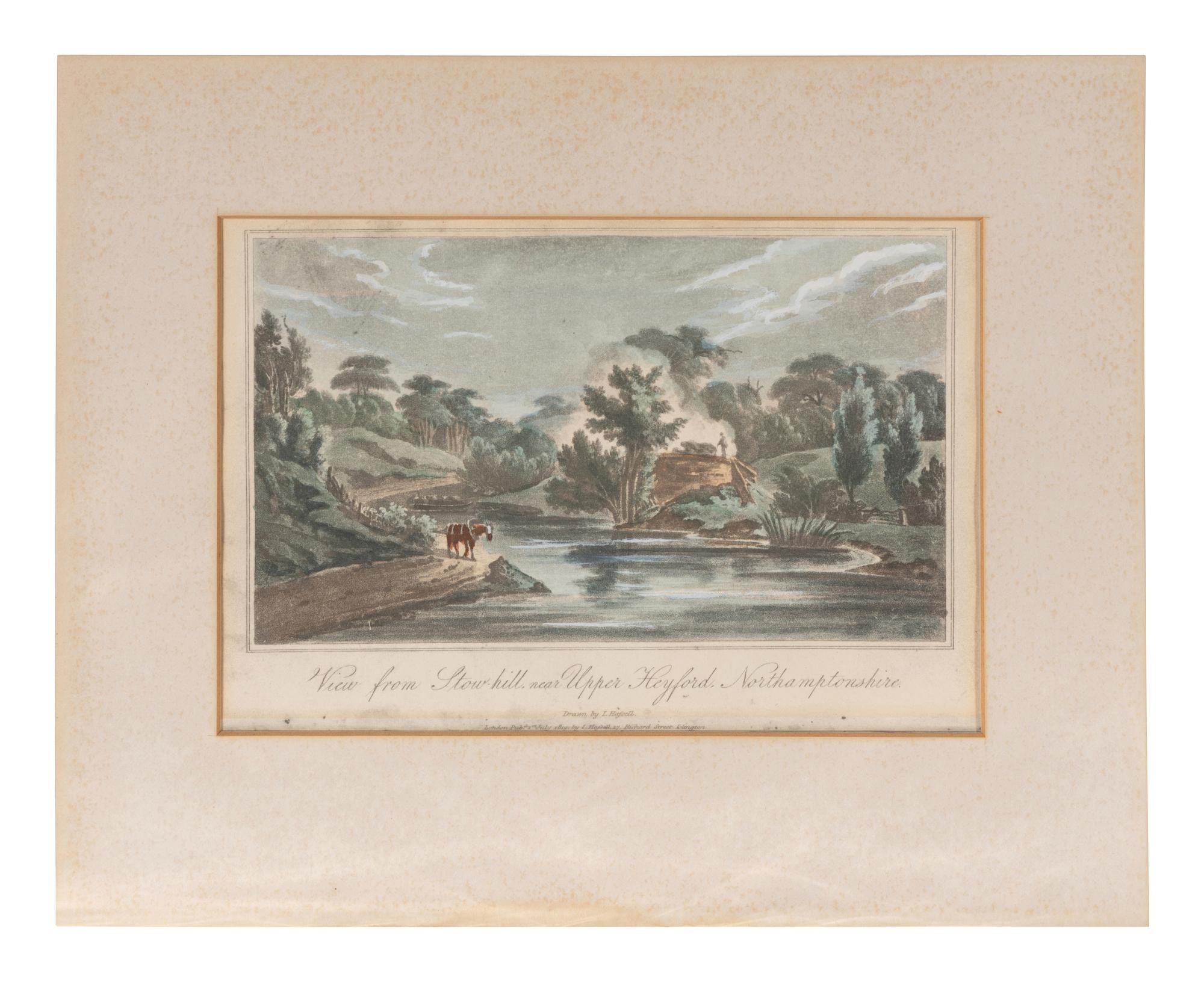 A Group of Eight Hand Colored Topographical Engravings