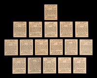 A Group of 16 1948 Bowman Baseball Cards (Including Yogi Berra and Ralph Kiner Rookies),