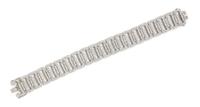 An 18 Karat White Gold and Diamond Bracelet, 29.70 dwts.