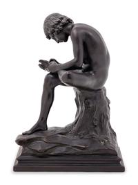 A Grand Tour Bronze Model of the Spinario