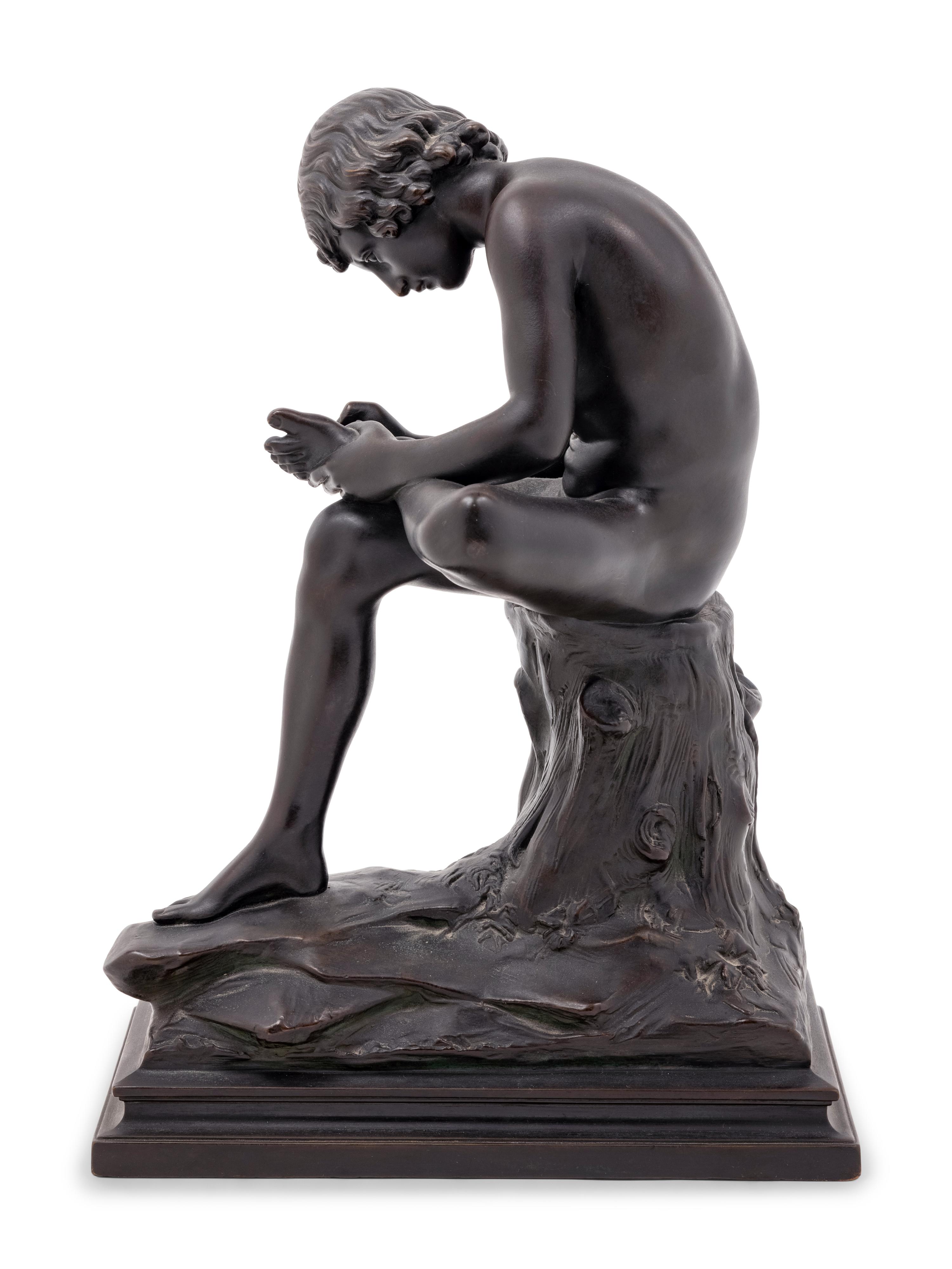 A Grand Tour Bronze Model of the Spinario
