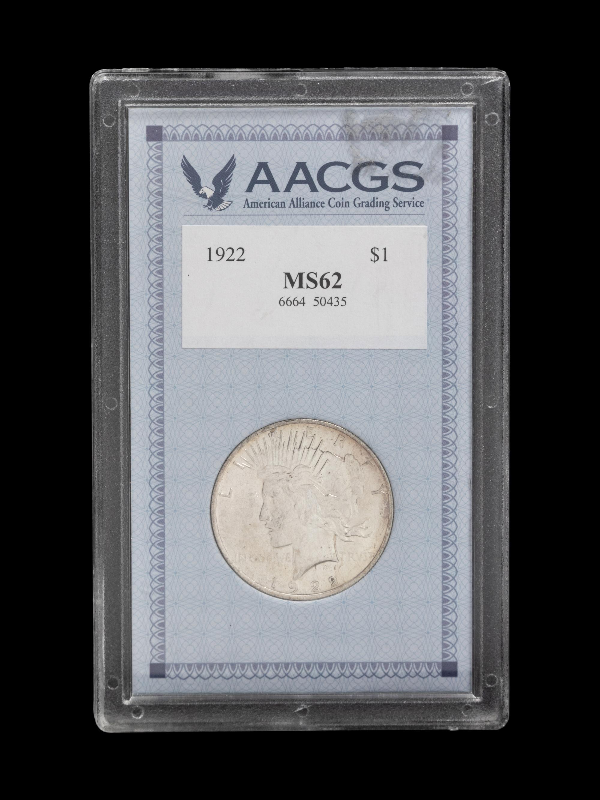 A 1922 Peace $1 Coin