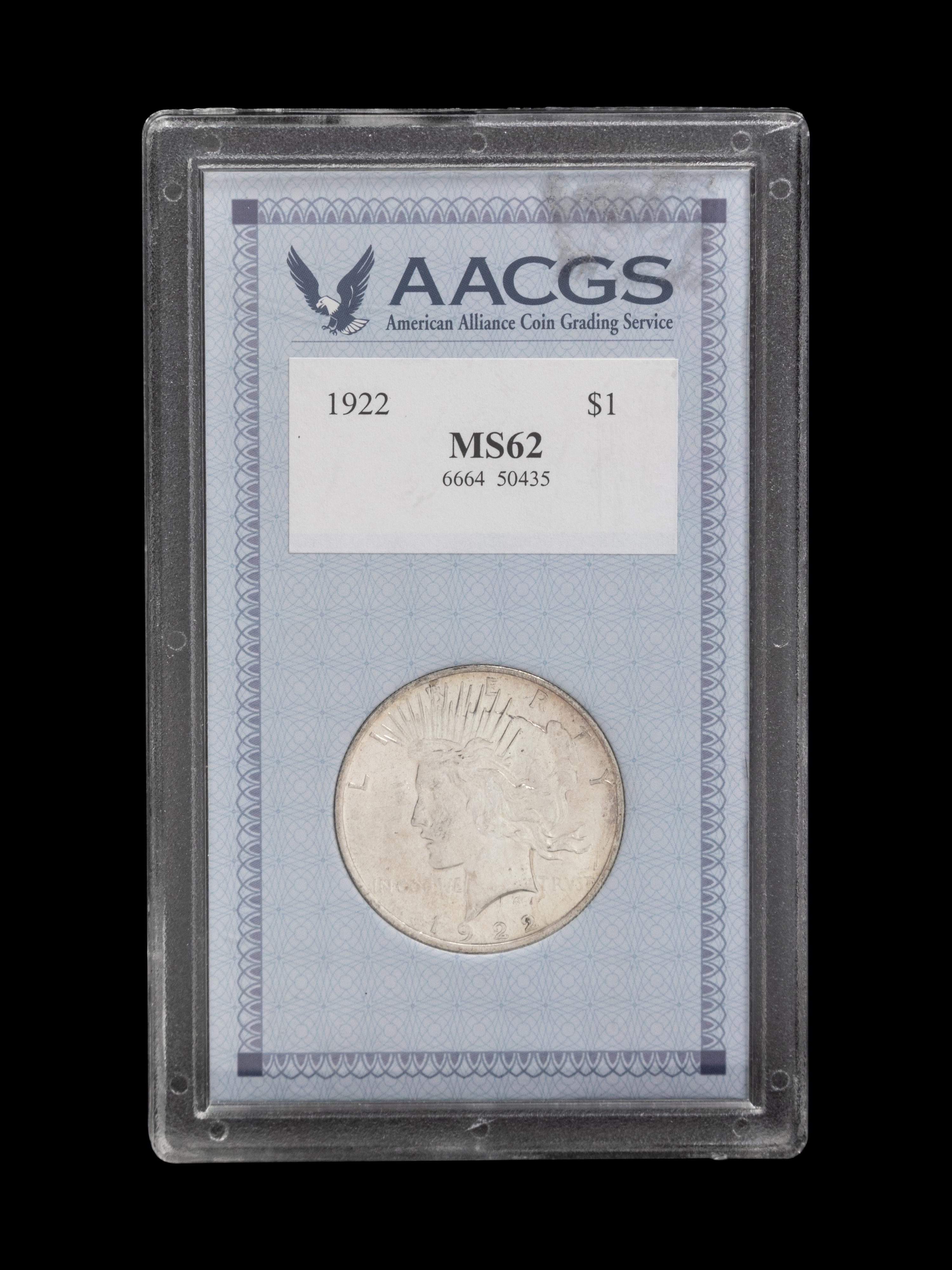 A 1922 Peace $1 Coin
