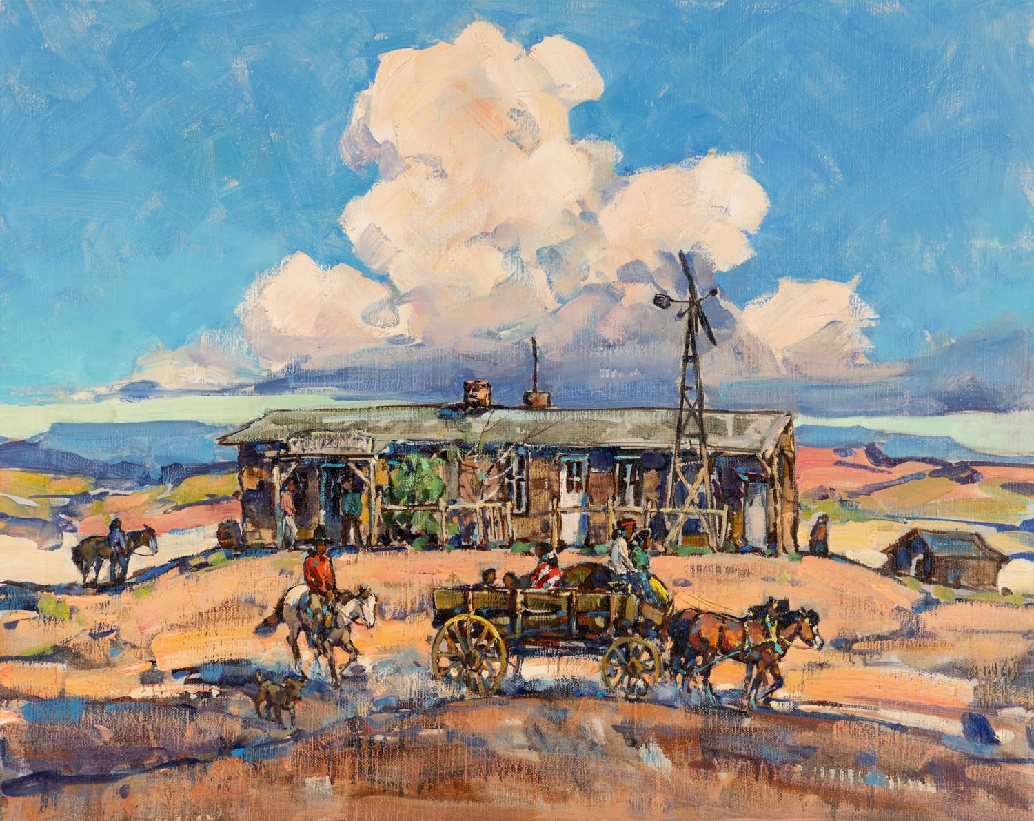 Marjorie Reed (American, 1915–1996) — Old Cow Springs Trading Post