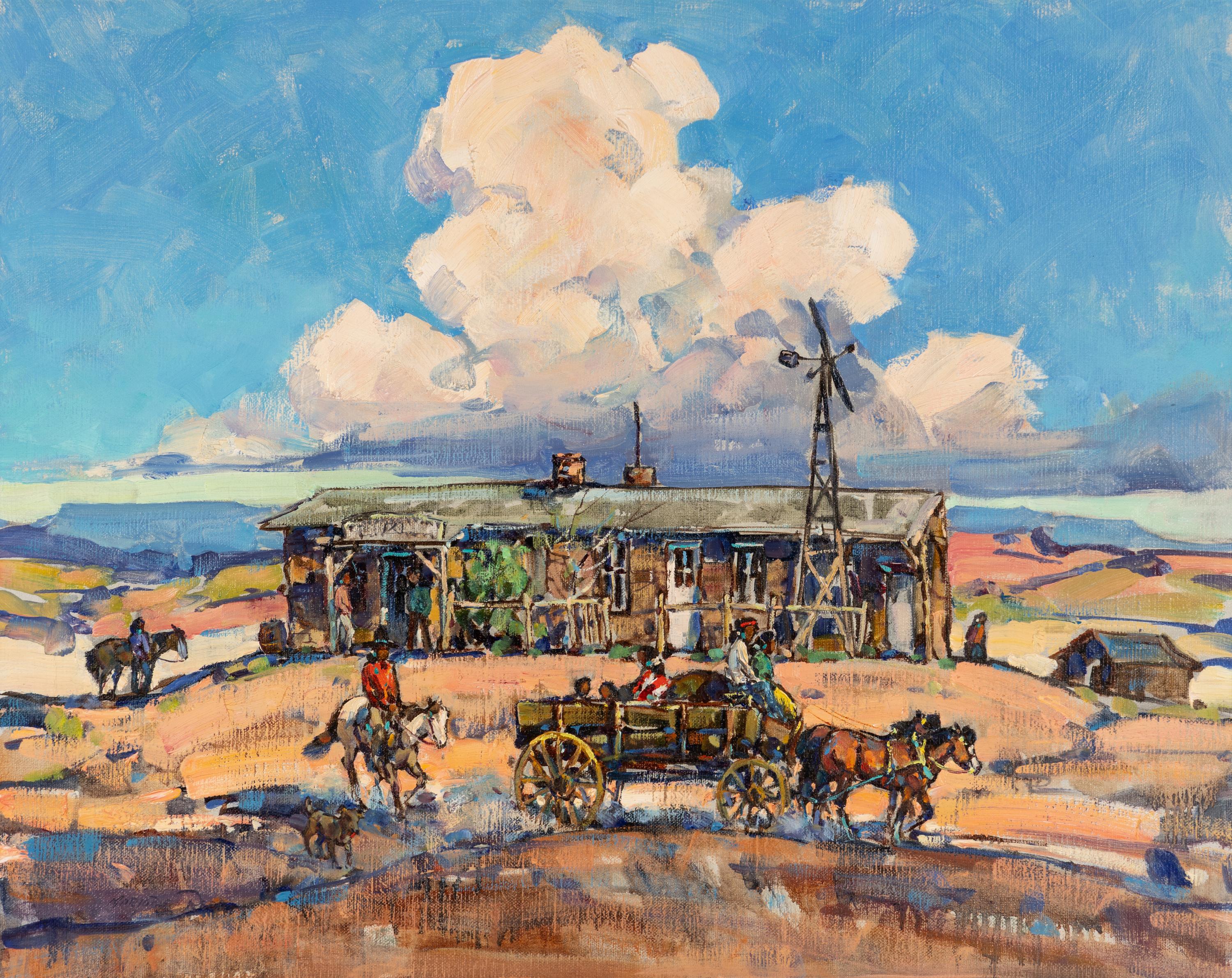 Marjorie Reed (American, 1915–1996) — Old Cow Springs Trading Post