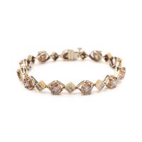 BICOLOR GOLD AND DIAMOND BRACELET