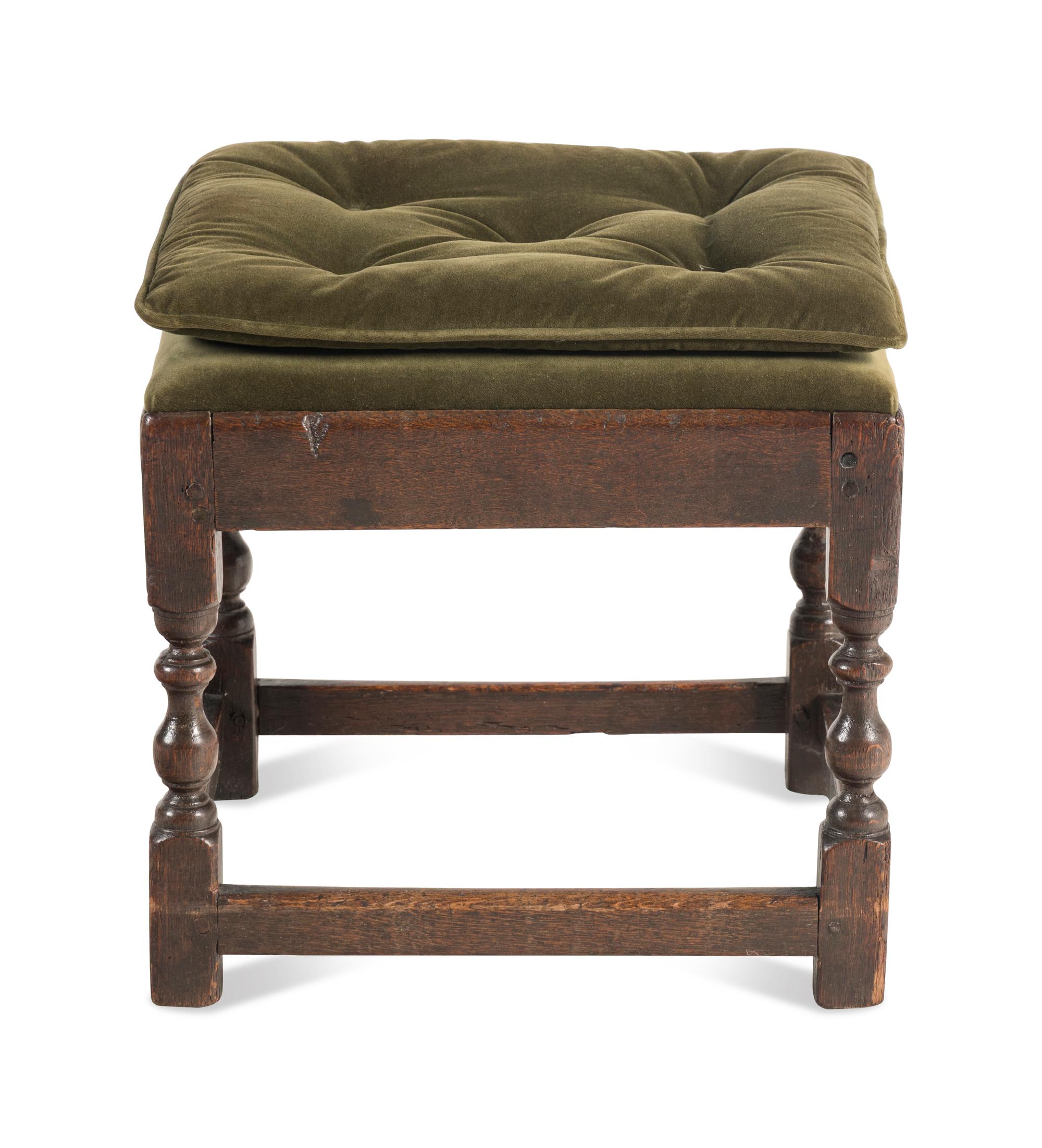 A William and Mary Oak Stool