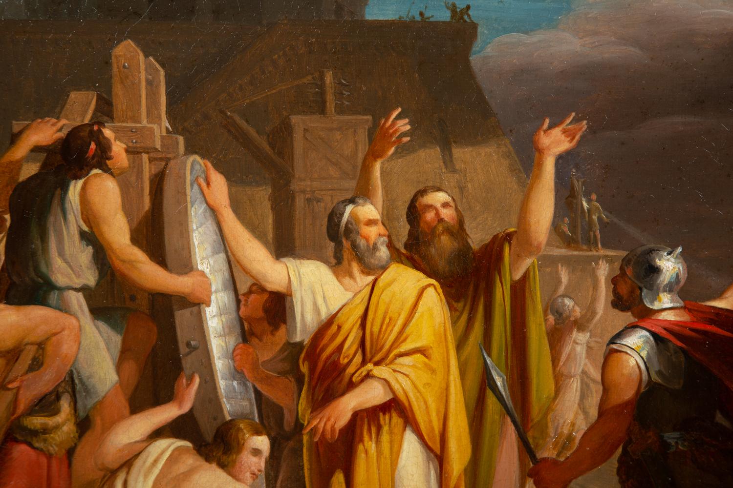 Archimedes Burns the Roman Fleet with Mirrors