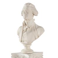 [FOUNDING FATHER]. After Jean-Antoine Houdon Bust of Thomas Jefferson plaster