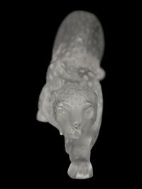 A Lalique Zeila Panther Sculpture
