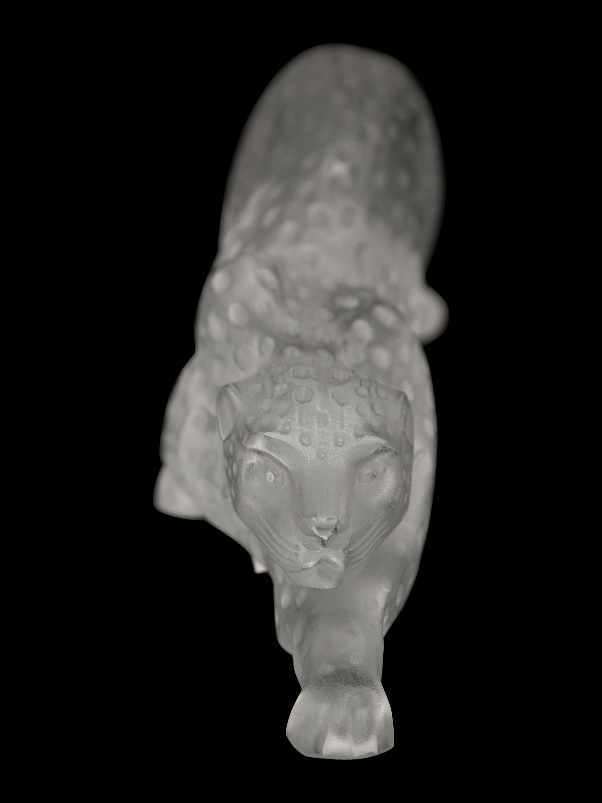 A Lalique Zeila Panther Sculpture