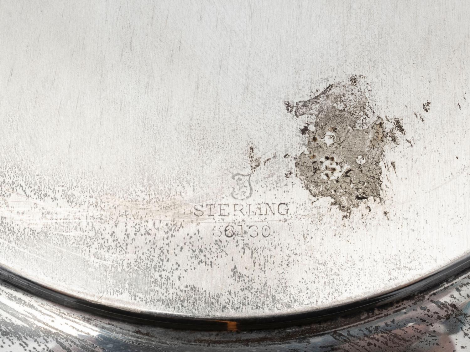 Eight American Silver Serving Trays