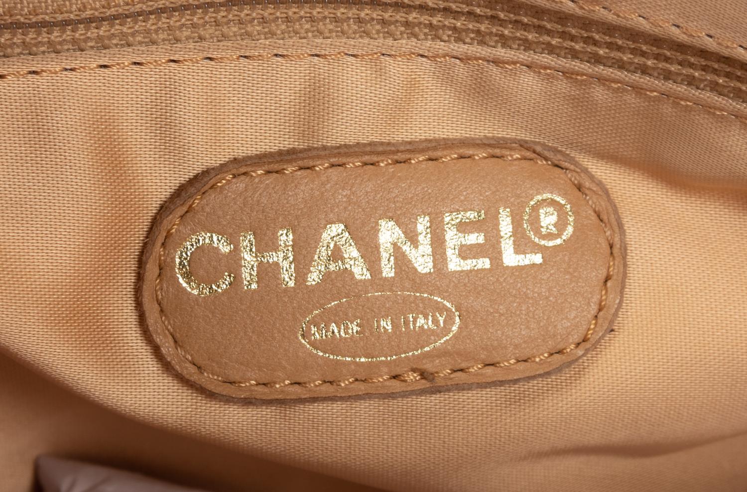 Two Chanel Bags: One Leather Hand Bag, One Metallic Minaudière, 1997-1999