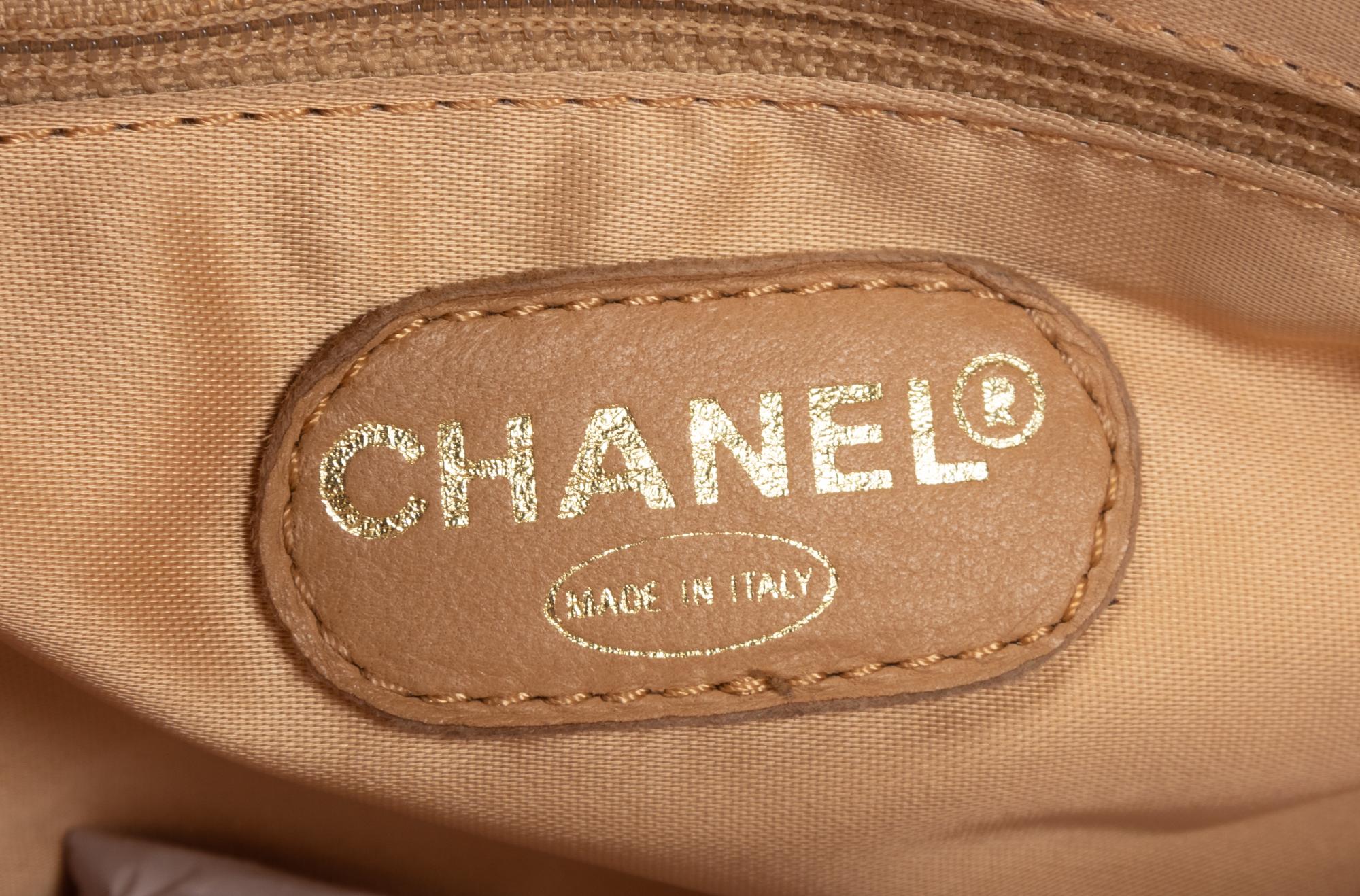 Two Chanel Bags: One Leather Hand Bag, One Metallic Minaudière, 1997-1999