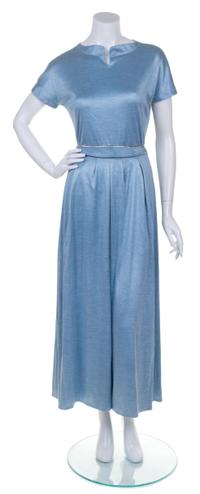 A Geoffrey Beene Light Blue Skirt Ensemble, Size 10.