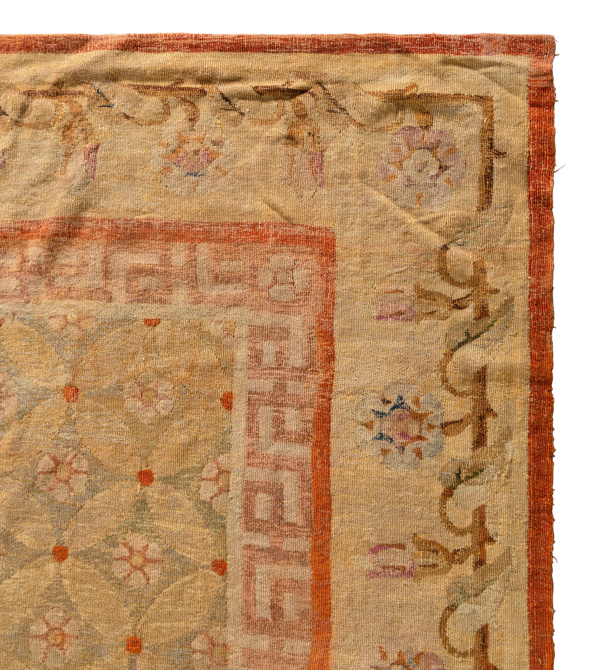 An Aubusson Style Wool Rug