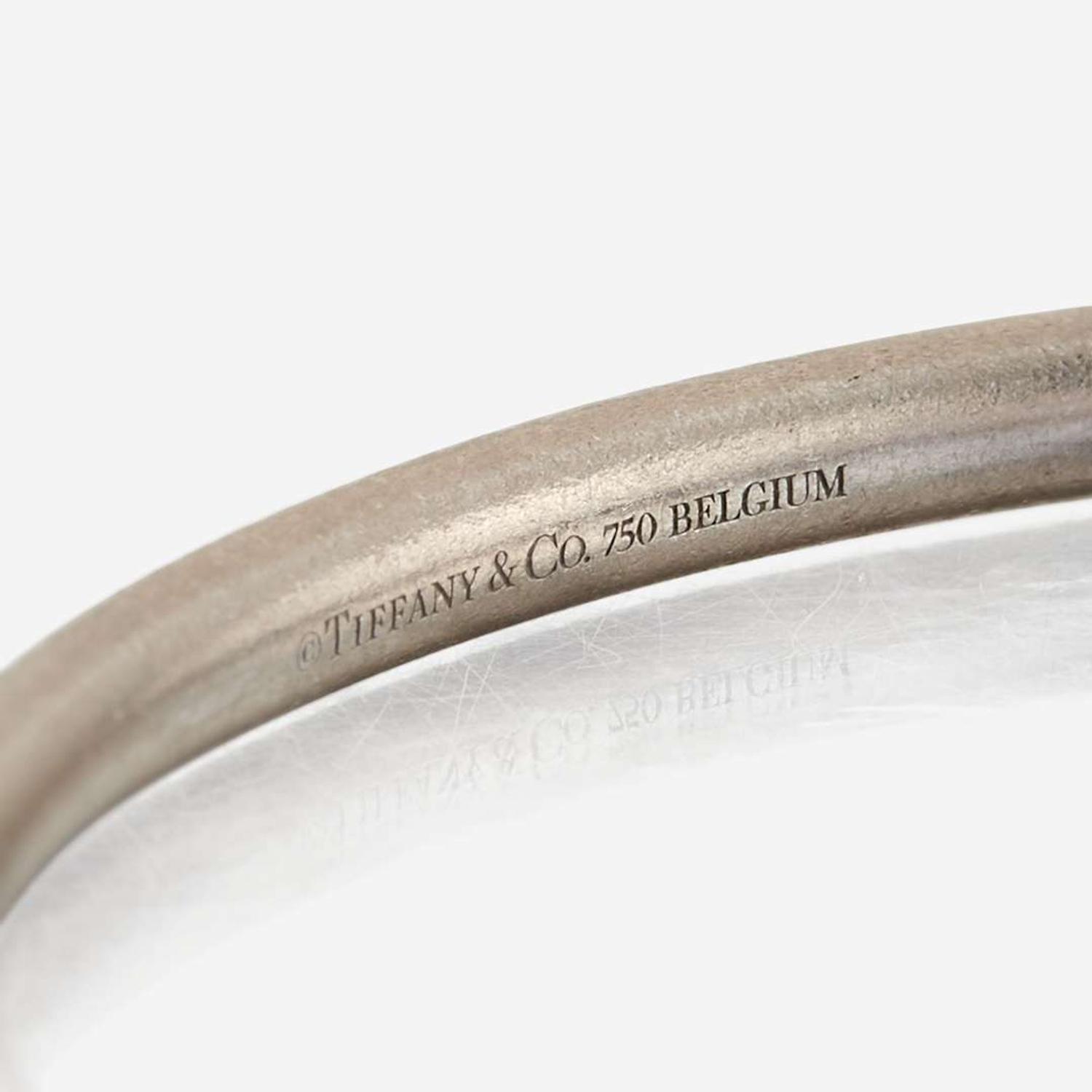 A diamond and white gold bangle bracelet, Tiffany & Co. Belgium