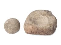 San Lazaro Pueblo Hardstone Mortar and Grinding Ball, From the Collection of Forrest Fenn