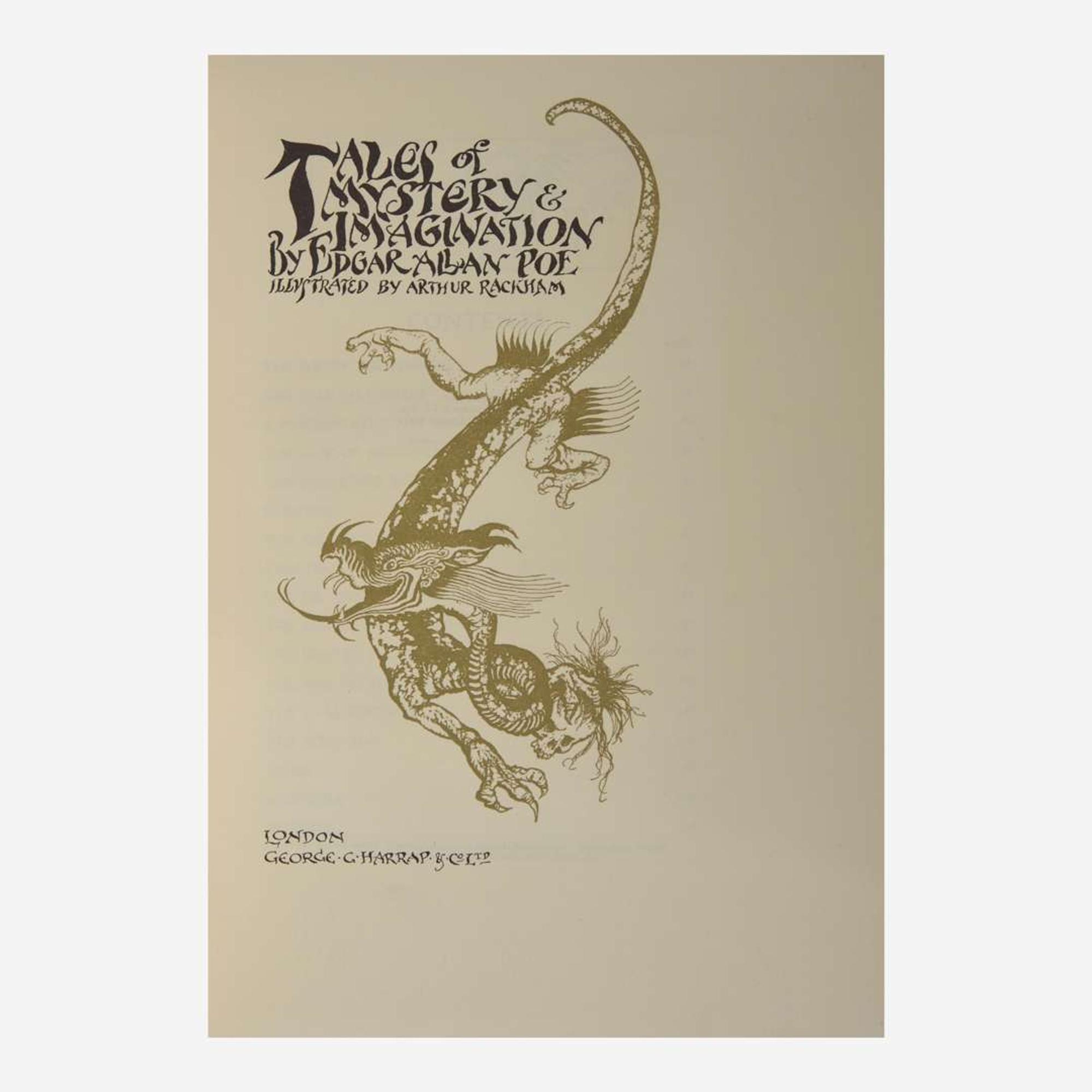 [Children's & Illustrated] [Rackham, Arthur] Poe, Edgar Allan Tales of Mystery & Imagination