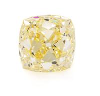 An Important 31.61 Carat Antique Cushion Cut Fancy Intense Yellow Diamond,