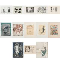 Various Artists (20th century) Omaggio a Michelangelo (complete portfolio of thirteen) , 1975