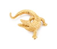 YELLOW GOLD ALLIGATOR BROOCH
