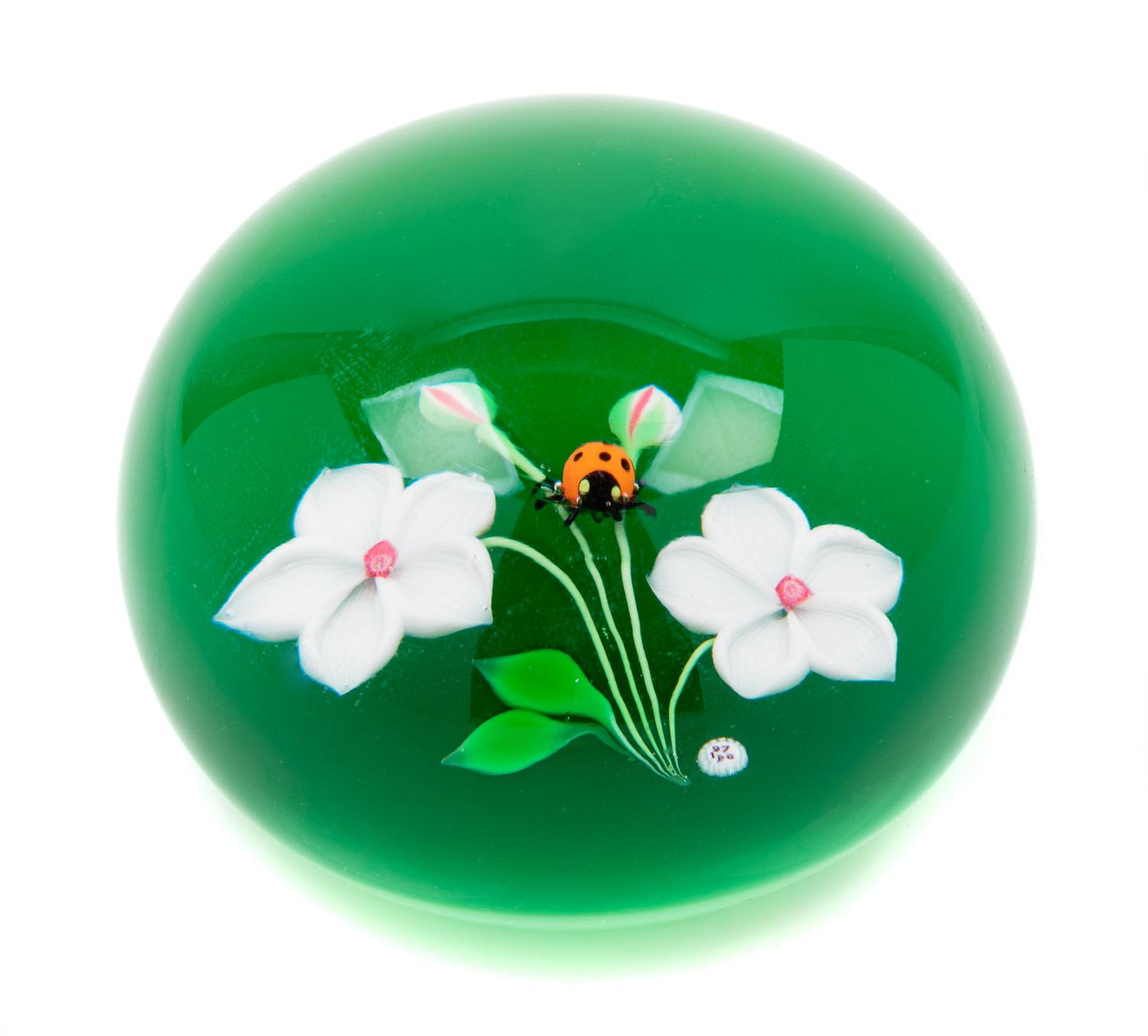 Baccarat, France, 20th Century, Paperwright with Ladybug Motif Edition 274/300