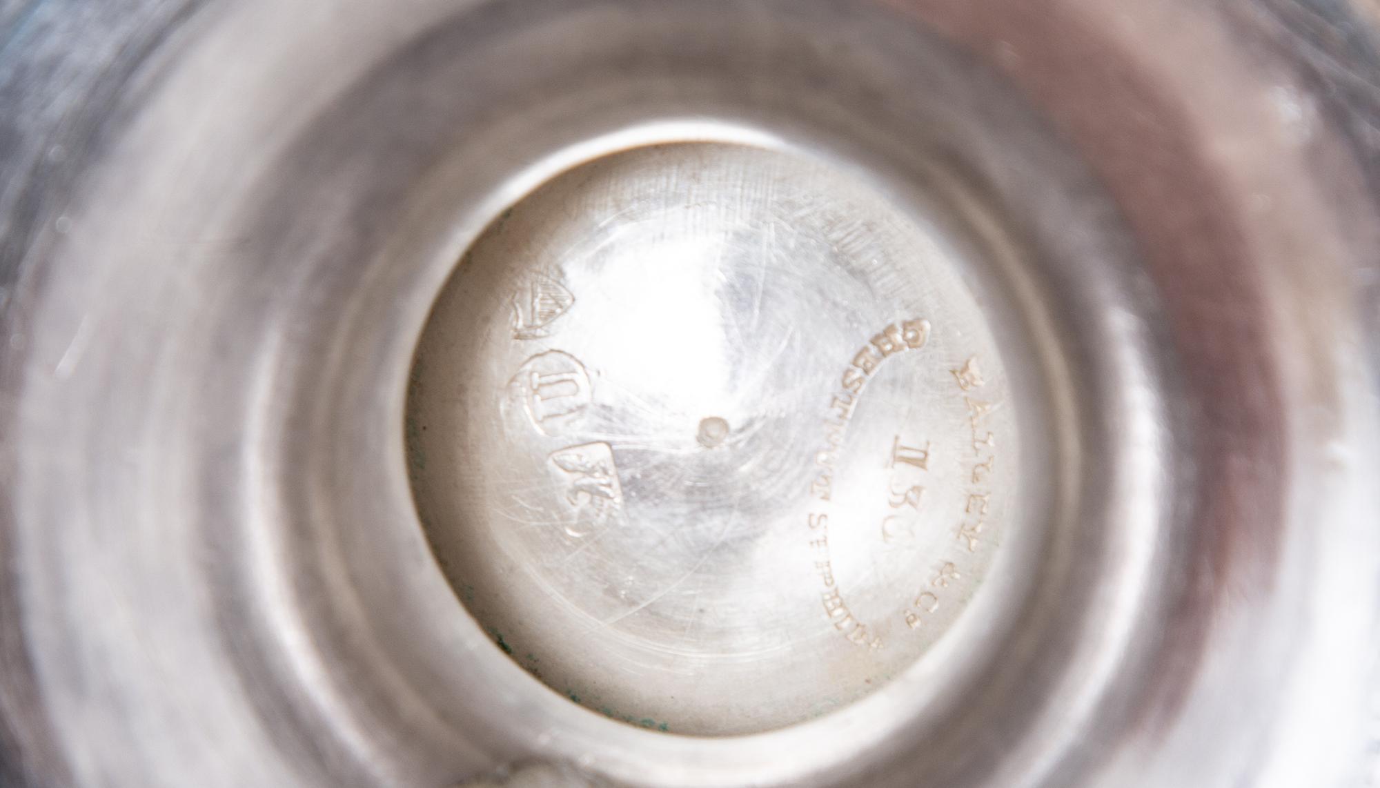 An American Coin Silver Teapot and Covered Sugar — BAILEY & CO., CHESTNUT STREET, PHILADELPHIA
