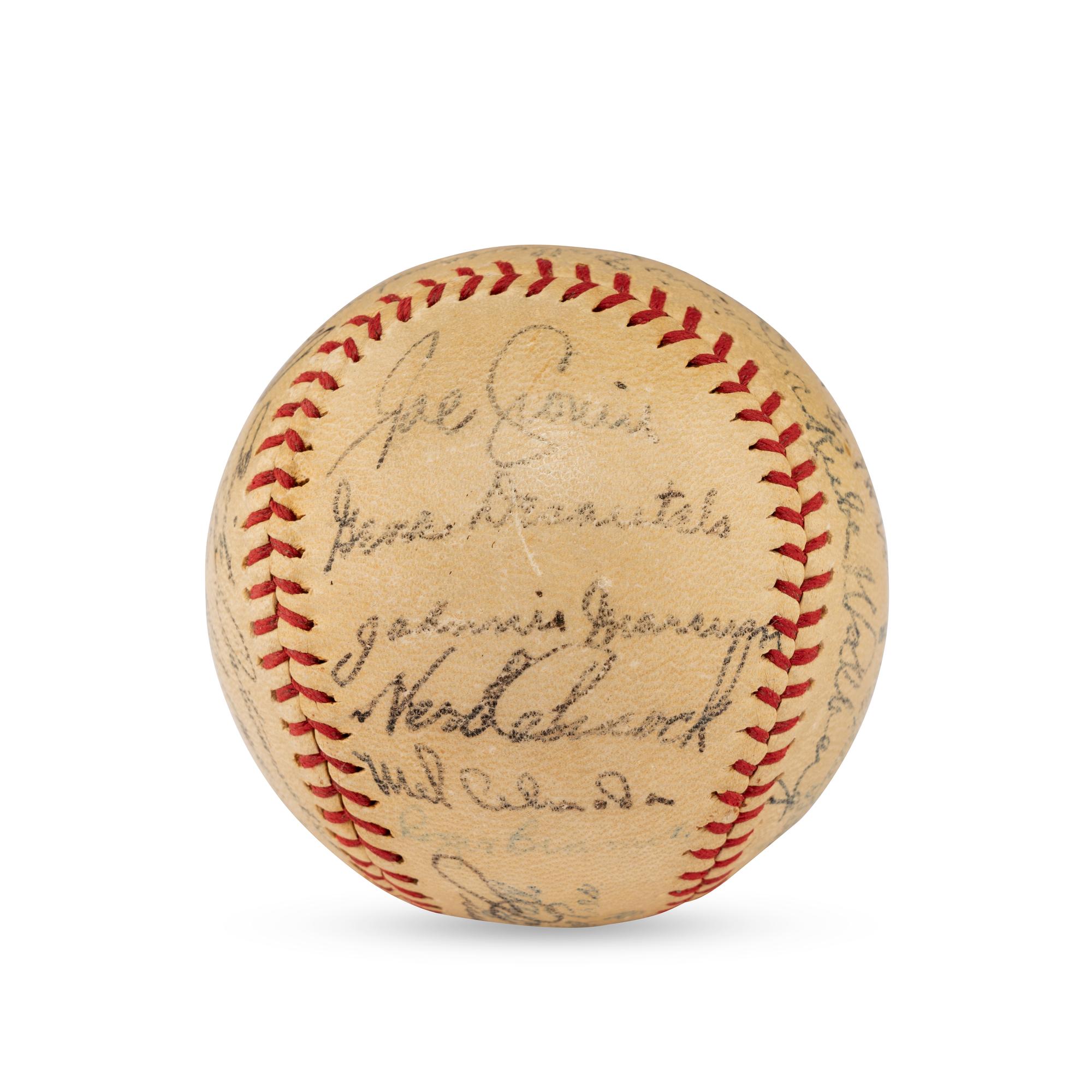 A 1937 Boston Red Sox Team Signed Autograph Baseball Featuring Jimmie Foxx and Lefty Grove (JSA Letter of Authenticity),