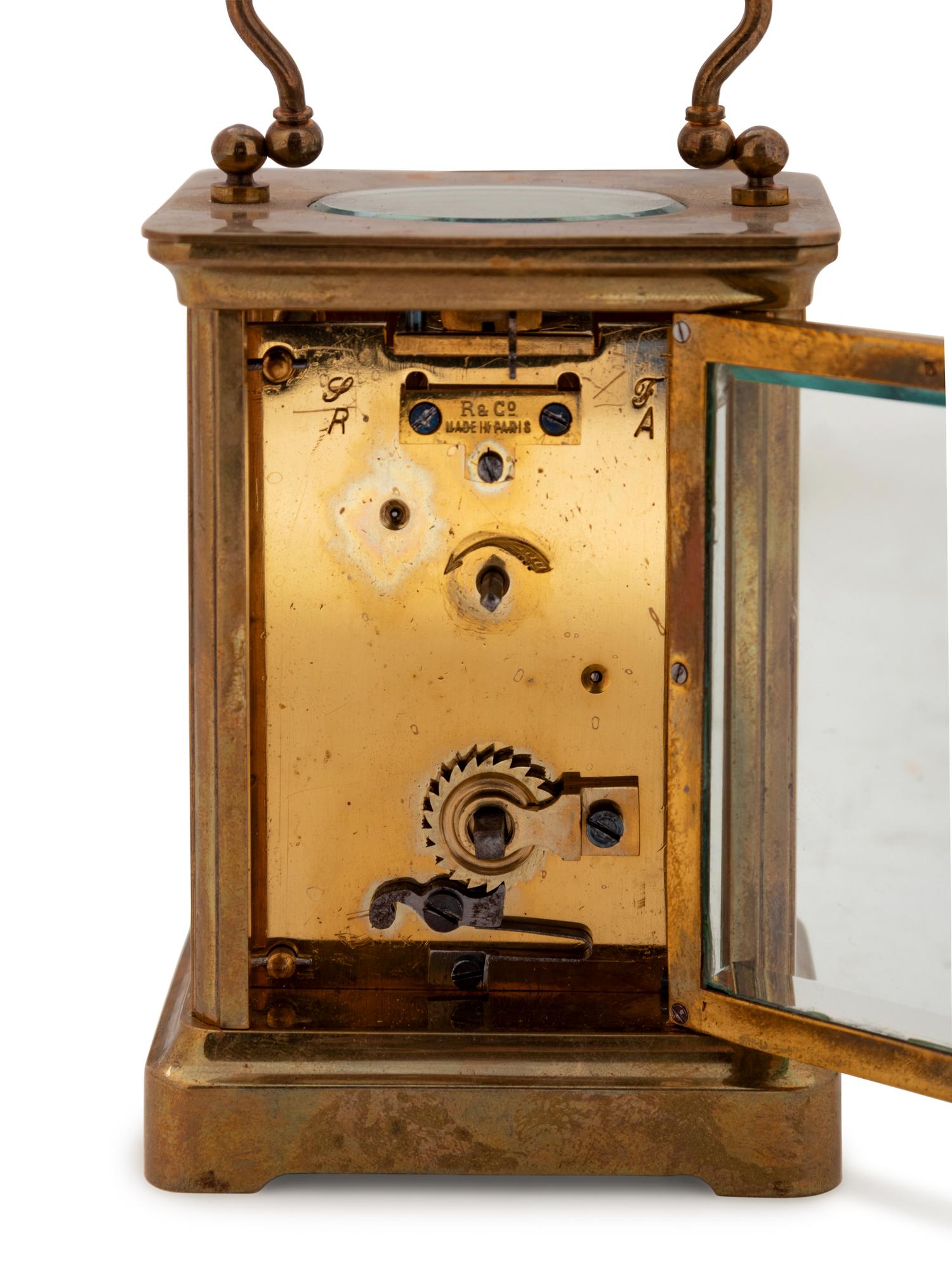 Four French Brass Carriage Clocks