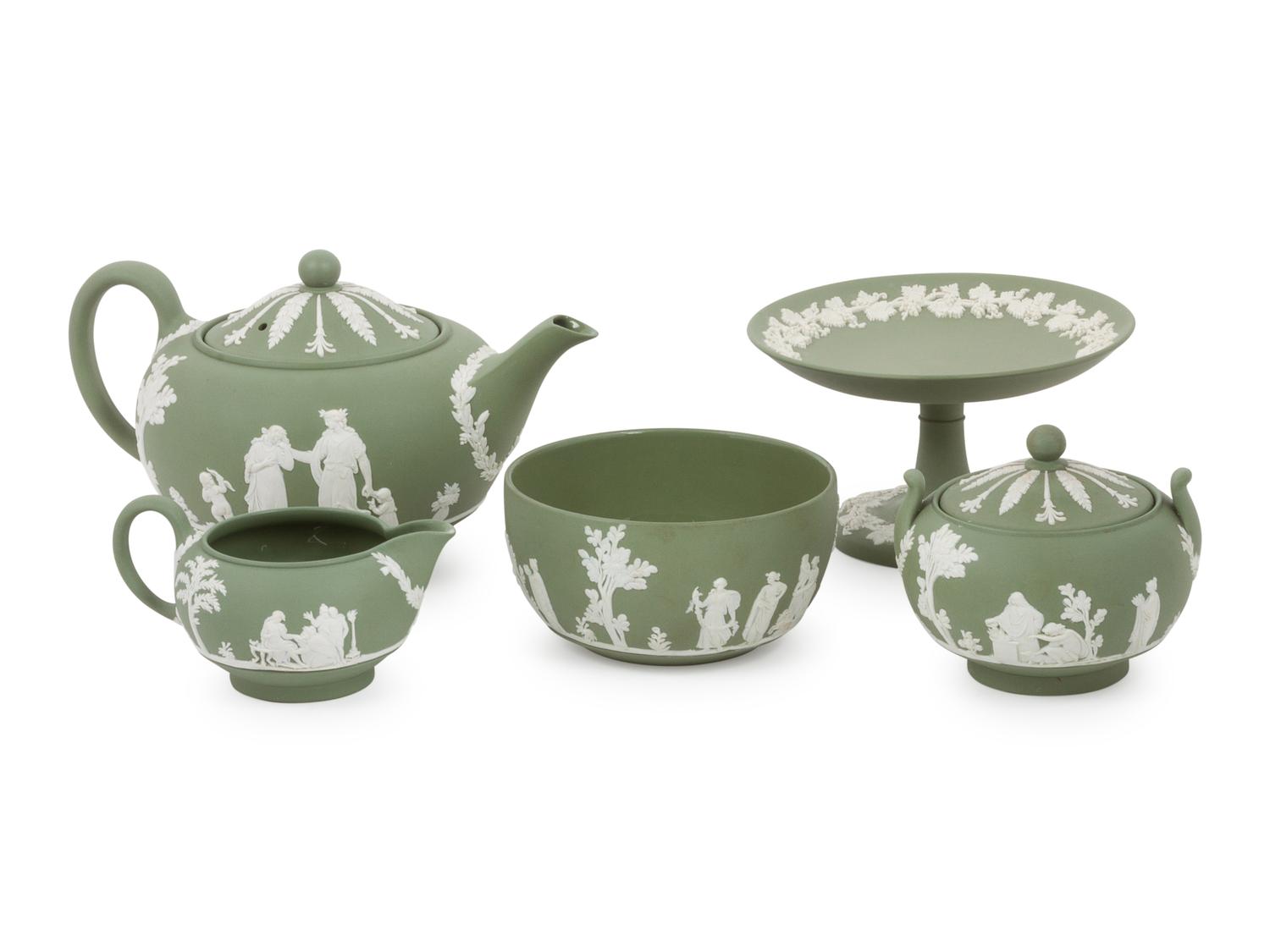 A Group of Fifteen Wedgwood Jasperware Articles