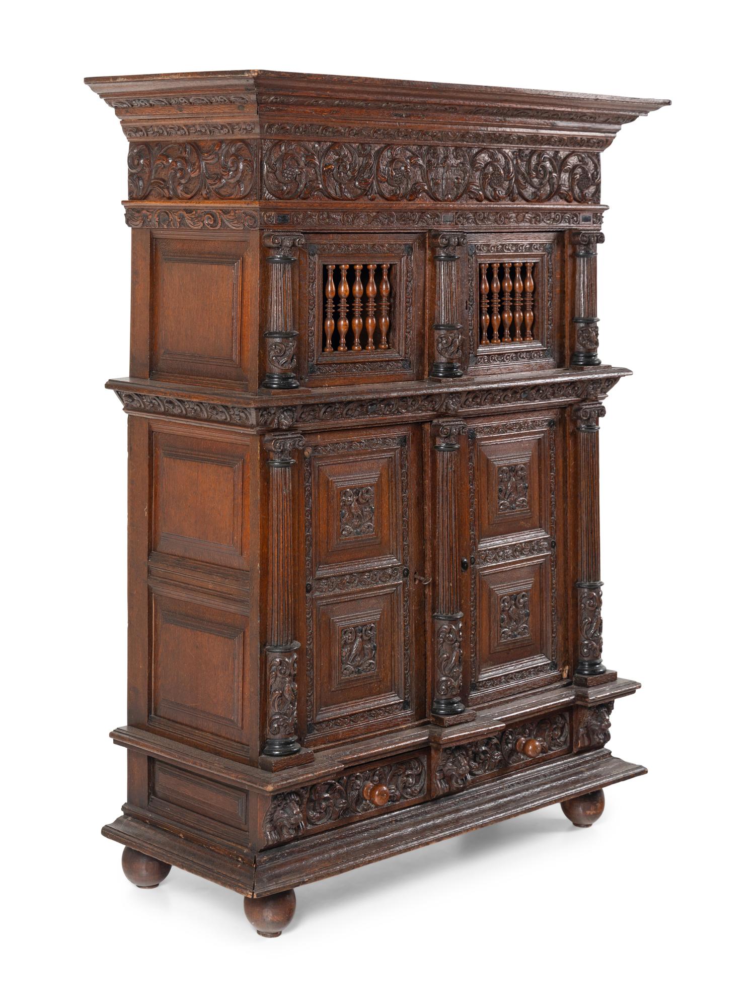 A Dutch Carved Oak Kast