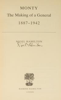 (MONTGOMERY OF ALAMEIN) HAMILTON, NIGEL. 4 works bound by Zaehnsdorf. Limited, signed.