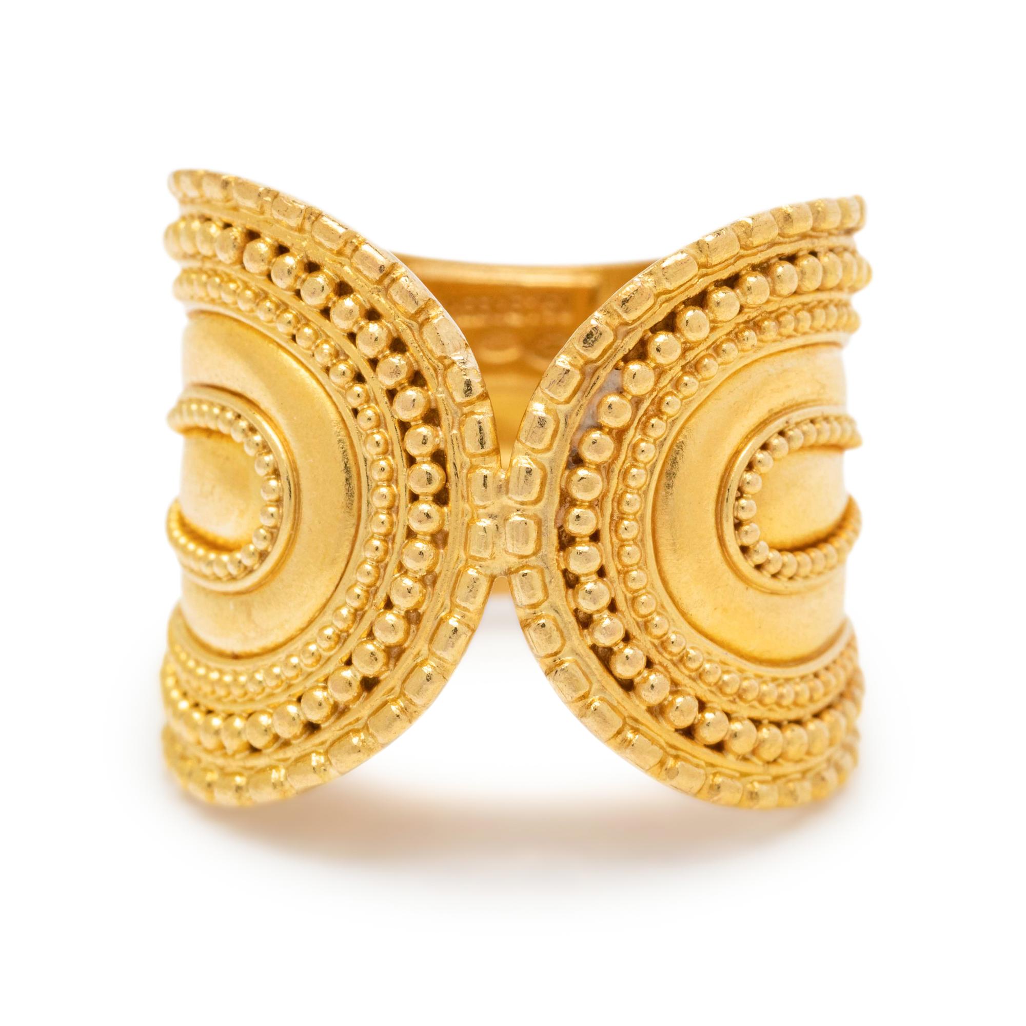 LALAOUNIS, YELLOW GOLD RING