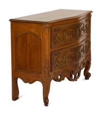 A French Provincial Carved Oak Commode