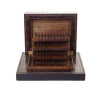 An Hermes Alligator Humidor Height 3 x width 7 3/4 x depth 6 1/4 inches. — DESIGNED BY PAUL DUPRE-LAFON, CIRCA 1940s
