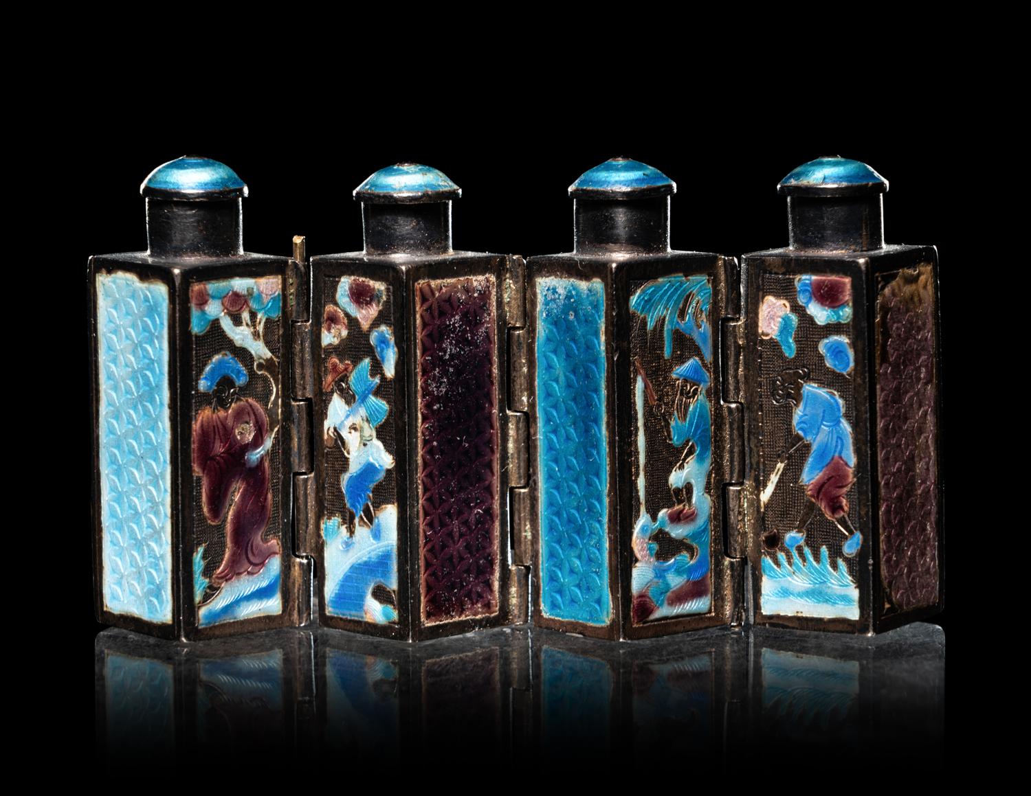 Four Metal Bottles