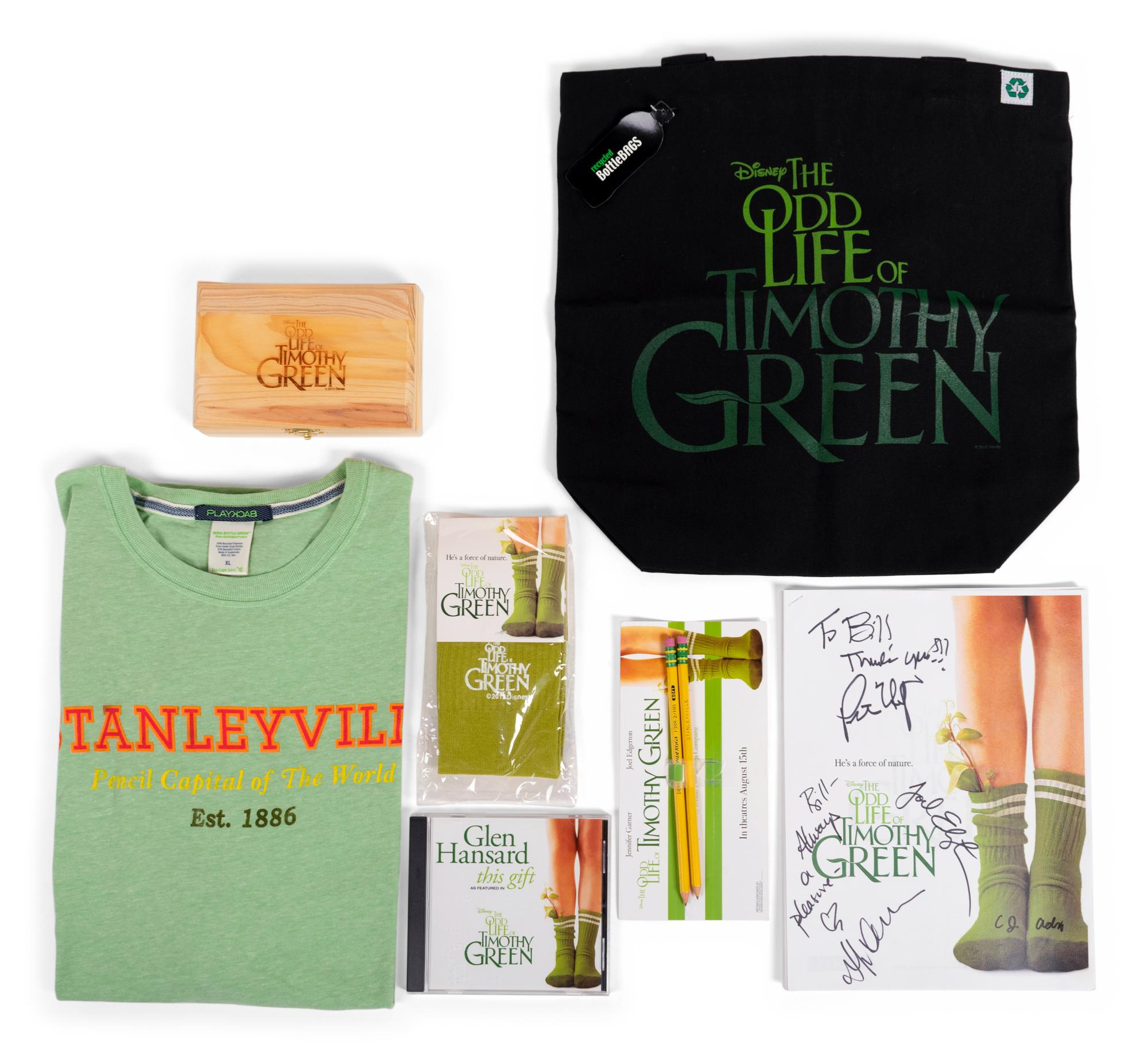 (Film Memorabilia) A group of memorabilia items from 5 films, comprising: