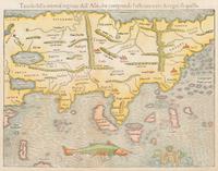 [ASIA] -- MUENSTER, Sebastian (1489-1552). Tavola della Oriental Regione dell'Asia, che Comprende l'Estreme Terre, & Regni di Quella . [Basel, ca 1550].