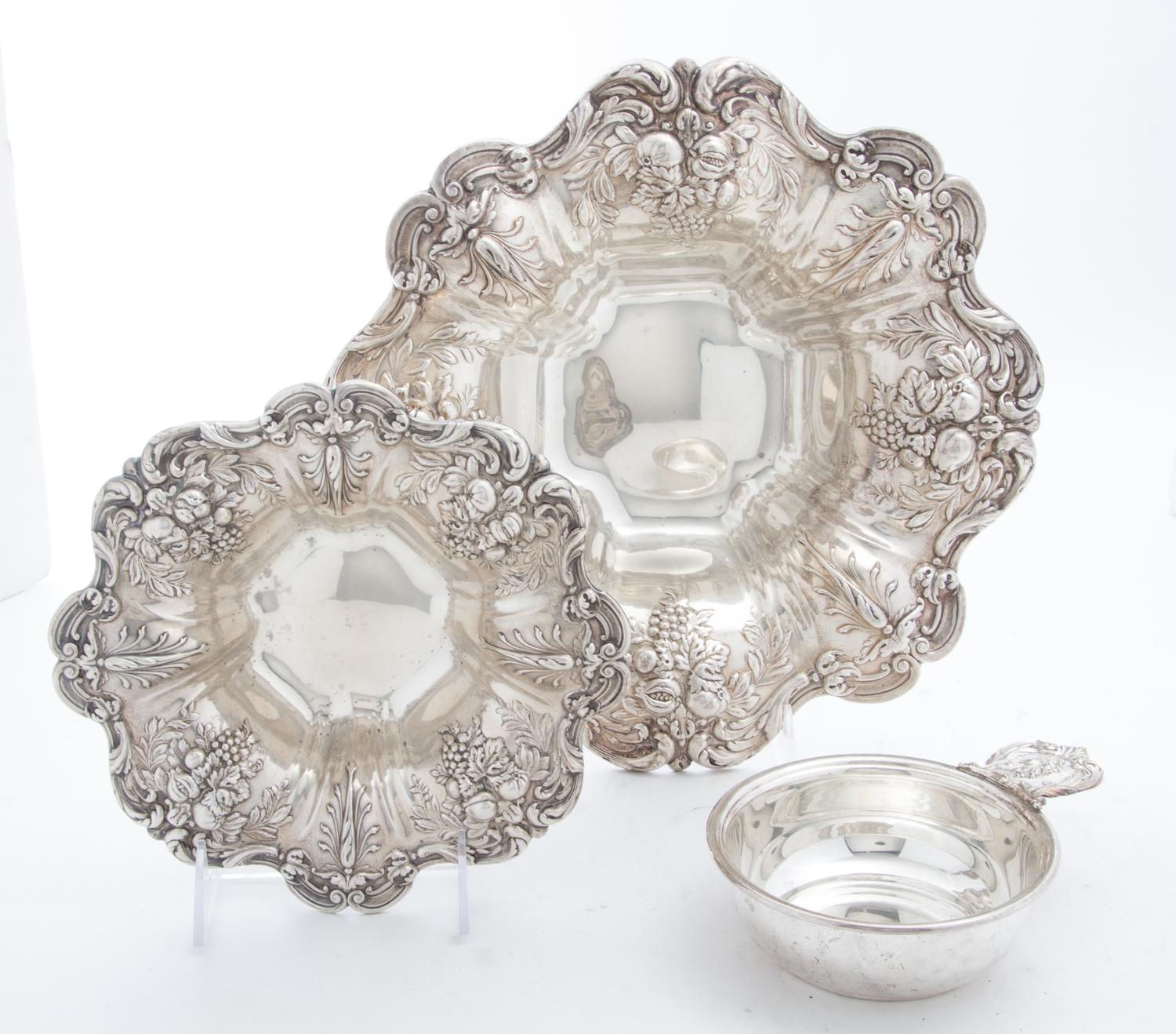 Three American Silver Table Articles Length of largest 11 1/2 inches. — Mid 20th Century, Reed & Barton,Taunton, MA