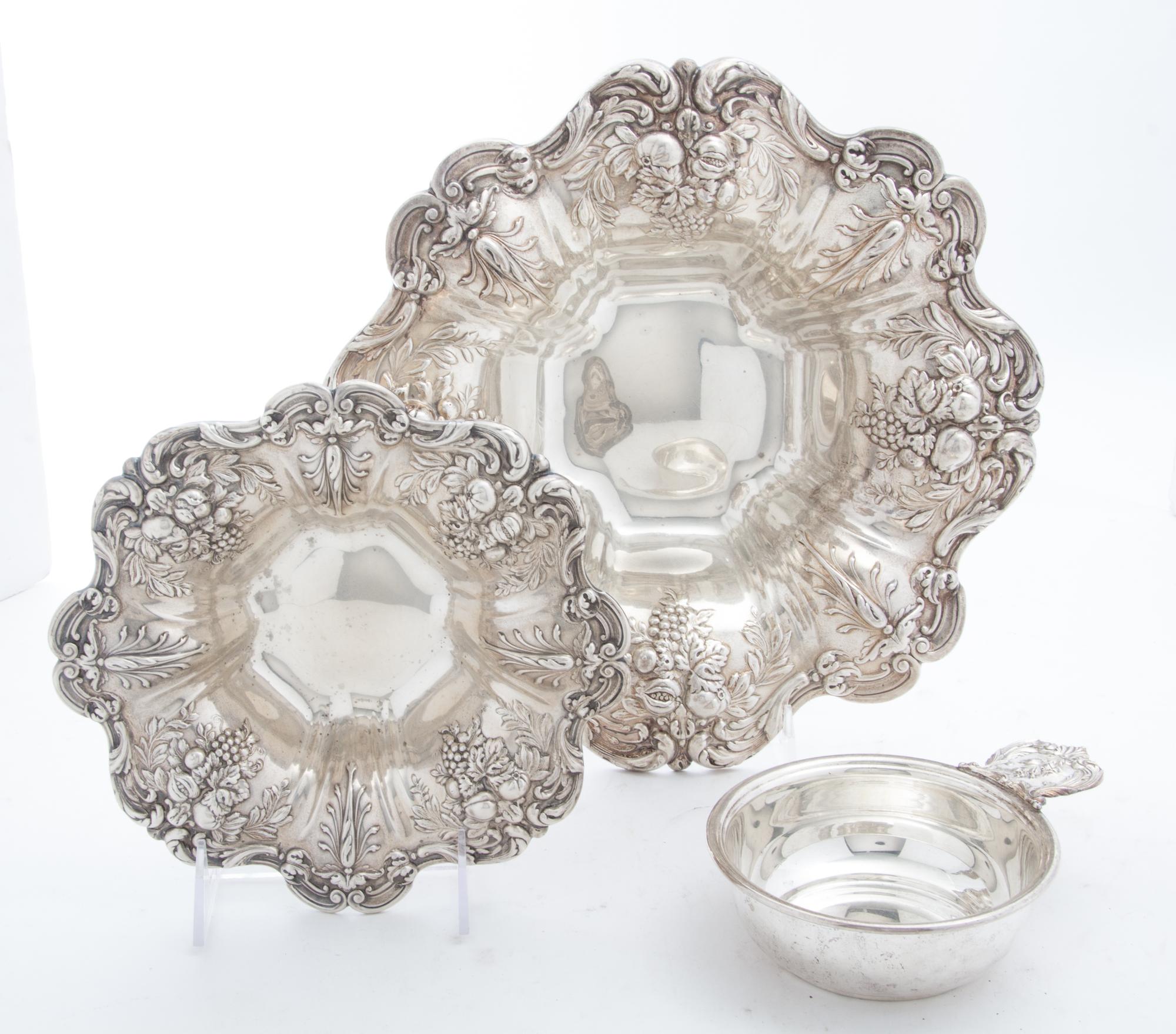 Three American Silver Table Articles Length of largest 11 1/2 inches. — Mid 20th Century, Reed & Barton,Taunton, MA