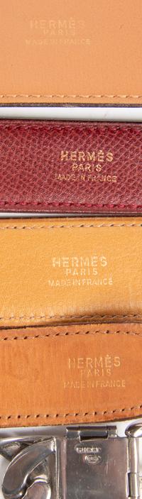 FIVE HERMÈS & GUCCI BELTS