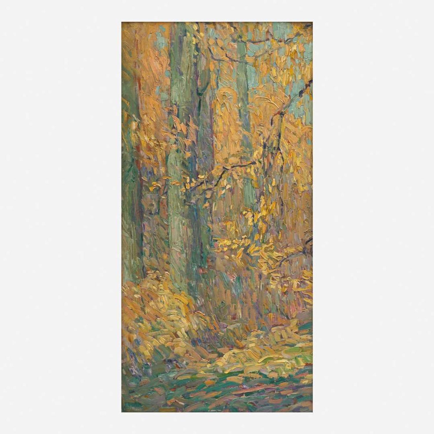 John Fulton Folinsbee (American, 1892–1972) Golden Afternoon (A Triptych)