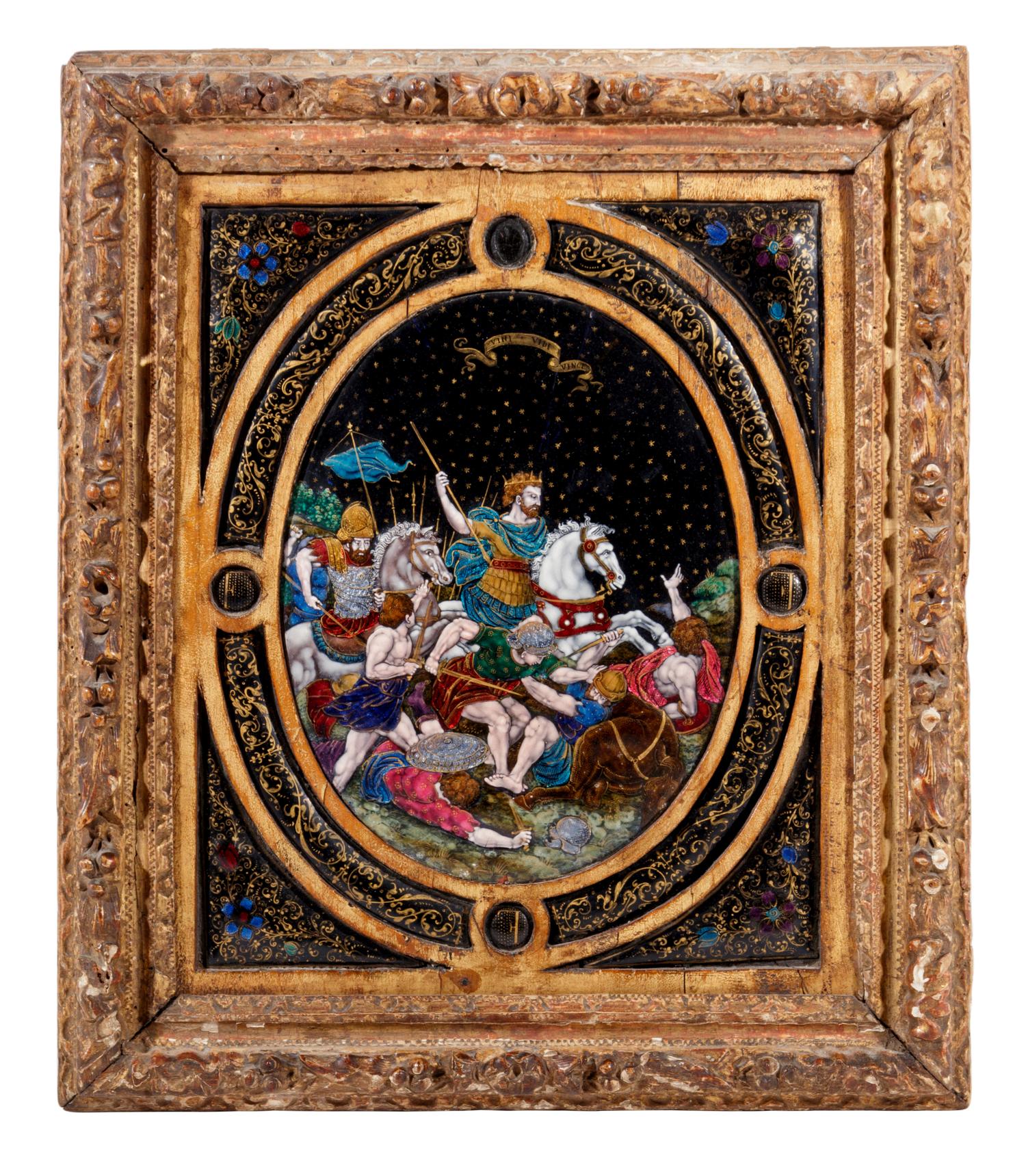A Limoges Enamel Plaque